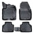 3D Floor Mats Liner Interior Protector Fit Ford Courier (Black)