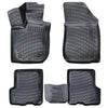 3D Molded Interior Protector Floor Mats Liner For Dacia Logan Mcv 2012 (Black)