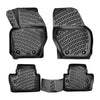 4 Pcs 3D Molded Floor Mats Protector Fit For Volvo S60 2013-2018 (Black)