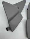 Mercedes W124 Compatible Mirror Inside Plate Trim Left and Right with Hole 2 Pieces