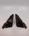 Mercedes W124 Compatible Mirror Inside Plate Trim Left and Right with Hole 2 Pieces