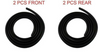 Volkswagen Golf 1 MK1 Sedan 1974-1983 Compatible Rubber Door Seal Weatherstrip Gaskets 4 Doors