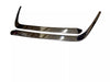 Mercedes W124 Compatible Front Bumper Upper Corner Chrome Trim Set 2 Pieces