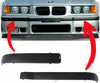 Bmw E36 M3 Compatible Front Bumper Trim Moulding Strip Set 2 Pieces