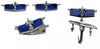 Chevrolet Caprice 1980-1990 Compatible Trunk and Front Lock Emblem Chevy Full Set Blue