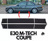 Bmw E30 Coupe CompatibleDoor Side Panel Kit M-Tech Performance Side Addon Pod Set 6 Pieces