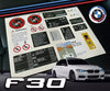 BMW F30 Compatible Decal Set Stickers All Models Best Quality