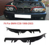 BMW E39 Compatible Headlight Upper Cover Rubber Strip Seal Gasket Set