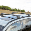 Strong Roof Rack Cross Bars for Audi A6 C6 Avant 06 - 11 Black