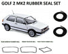 Volkswagen Golf MK2 GTI Coupe Door, Windows Trunk Rubber Seals Gaskets 1983-1991