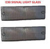 Bmw 3 Series E30 Compatible Front Bumper Signal Light Lens Glass 2 Pcs Smoke Color