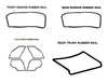 Mercedes Benz W110 Full Door Window Trunk Rubber Seal Gaskets 190 190D Set Of 7