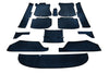 Mercedes Benz W114 W115 Sedan Complete Floor Carpet Set 13 Piece Navy Blue Color