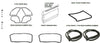 Full Rubber Door Trunk Bumper Window Seals Fit Mercedes Benz W114 W115, 14 Pcs