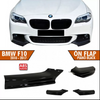 BMW F10 2010-2017 Front Bumper Extension Flap 2 pcs Piano Black