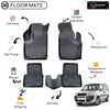 Custom Molded Rubber Floor Mat for Fiat Doblo 2000-2009 Black