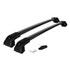 Strong Roof Rack Cross Bars for Audi A4 Avant 2008 - 2015 Black