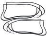 Door Body Seals Weatherstrip Inner Door Seal Gaskets For Bmw E28 5 Series 1981-1988