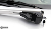 Black Fit For Dacia Duster Top Roof Rack Cross Bars Rails Lockable 2014-