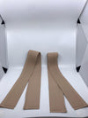 Pair Rubber Door Sill Cover Protection For Mercedes-Benz R107 C107 W107 SL Class - Beige 1076860180 1076860280