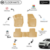 3D Molded Interior Beige Car Floor Mat for Land Rover Evoque