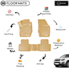 3D Molded Interior Beige Car Floor Mat for Opel Antara