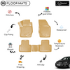 3D Molded Interior Beige Car Floor Mat for Opel Astra J