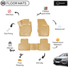 3D Molded Interior Beige Car Floor Mat for Opel Grandland