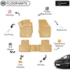 3D Molded Interior Beige Car Floor Mat for Opel Insignia 2008 - 2016