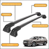 Strong Roof Rack Cross Bars for Genesis GV80 2021-2023 Black 2 Cross Bars