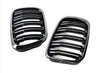 ABS Plastic Front Grills For BMW 3 Series E46 M Black