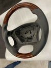 For Mercedes W203 C Class AMG Walnut Veneer Steering Wheel 2001-2007