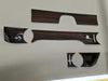 Mercedes W114 W115 Compatible Ebony Color Wood Dash Trims 5 Pieces