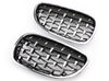 ABS Plastic Front Grills For BMW 5 Series E60 Diamond Chrome Style