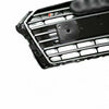 Audi RS3 2016-2020 Compatible Silver Front Grill Center Honeycomb Mesh