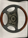 Mercedes W220 S Class Walnut Veneer Steering Wheel 1999-2005