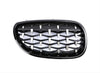 ABS Plastic Front Grills For BMW 5 Series E60 Diamond Piano Black