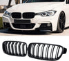 ABS Plastic Front Grills For BMW 3 Series F30 M3 Style Piano Black