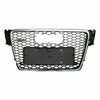 Audi A4 RS4 2008-2012 Compatible Silver Front Grill Center Honeycomb Mesh