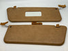 Mercedes R107 C107 W107 SL 1971-1989 Palomino Sunvisor with Metal Bracket Clips Set 1078100570 1078100610