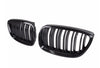 ABS Plastic Front Grills For BMW 3 Series E92 Coupe Piano Black M3