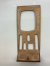 Mercedes W123 Compatible Zebrano Color Burl Wood Shifter Frame Panel Console