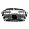 Audi RS3 2016-2020 Compatible Silver Front Grill Center Honeycomb Mesh