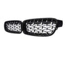 ABS Plastic Front Grills For BMW 3 Series F30 Diamond Piano Black