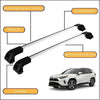 Strong Roof Rack Cross Bars for Toyota Rav4 2019-2023 Silver