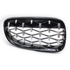 BMW 3 Series E90 Compatible ABS Plastic Front Grills Piano Black Diamond