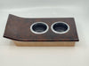 Mercedes W126 SE SEL SEC Compatible Center Console Cup Holder Burl Wood Walnut