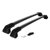 Strong Roof Rack Cross Bars for Toyota Rav4 2019-2023 High Load Capacity Black