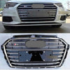 ABS Plastic Front Grills For AUDI A3 2016-2020 S3 Black And Chrome