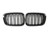 ABS Plastic Front Grills For BMW 3 Series E46 M Black